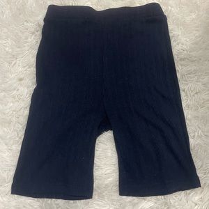 Navy blue biker shorts